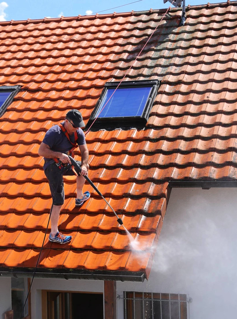 Roof coating application