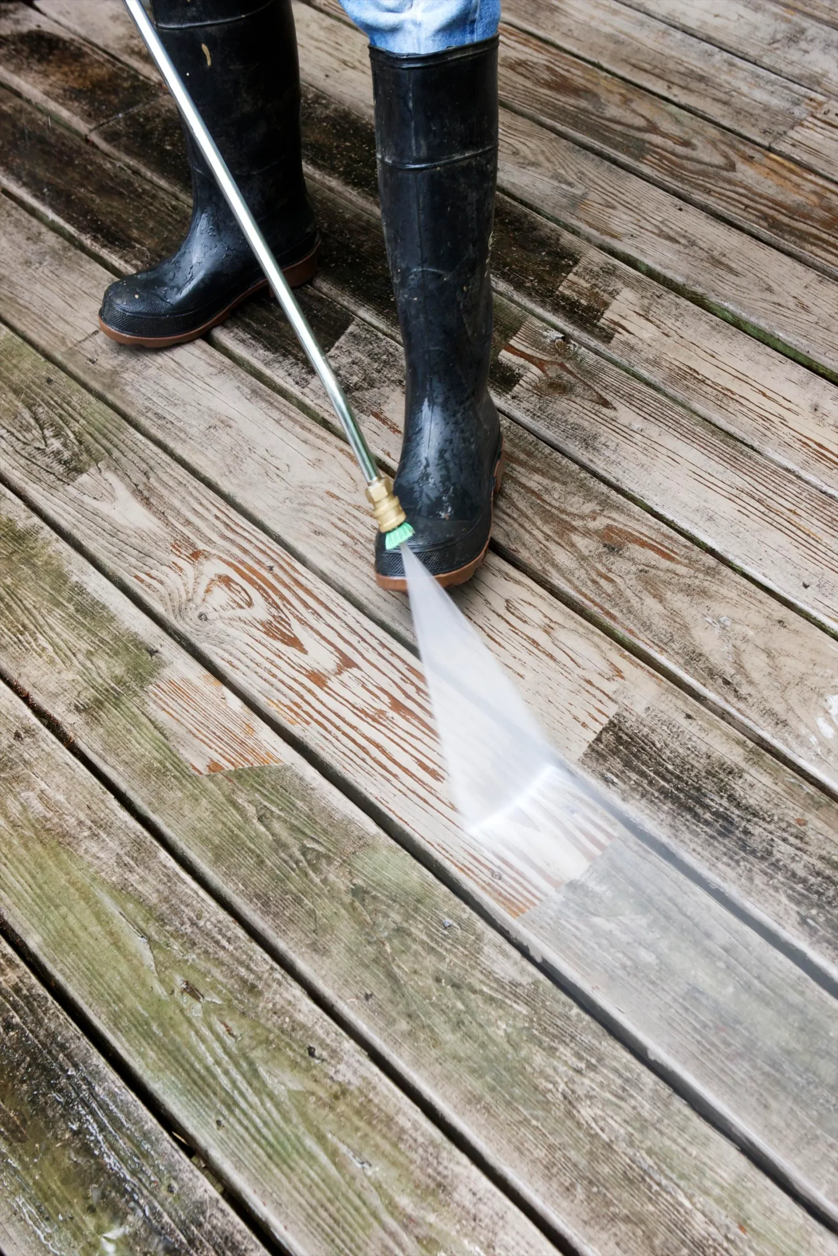 Professional decking cleaning service