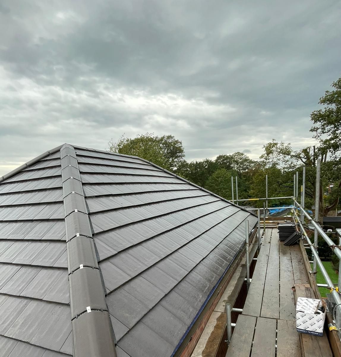 Damaged roof needing repair