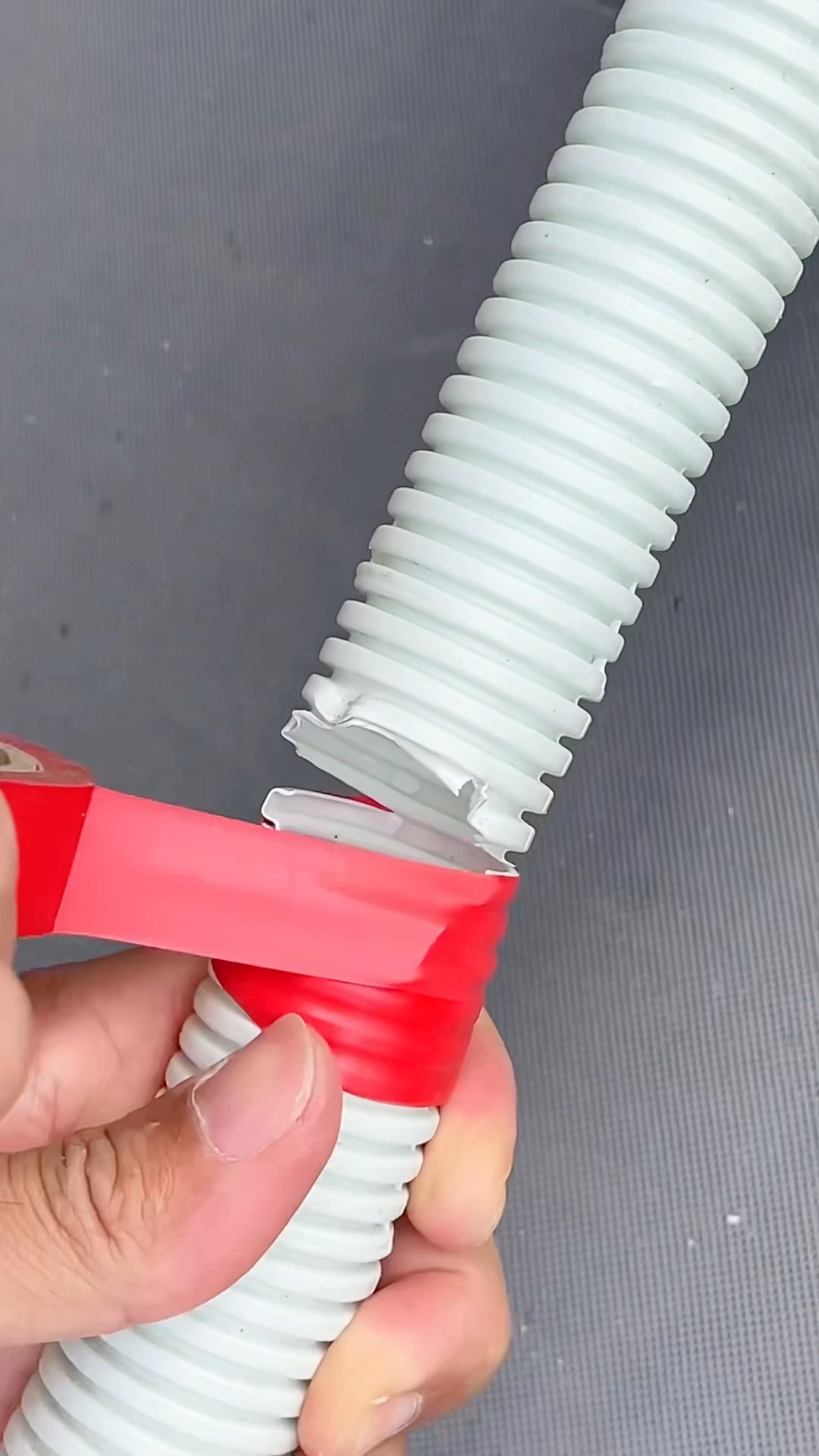 Damaged PVC roofline component